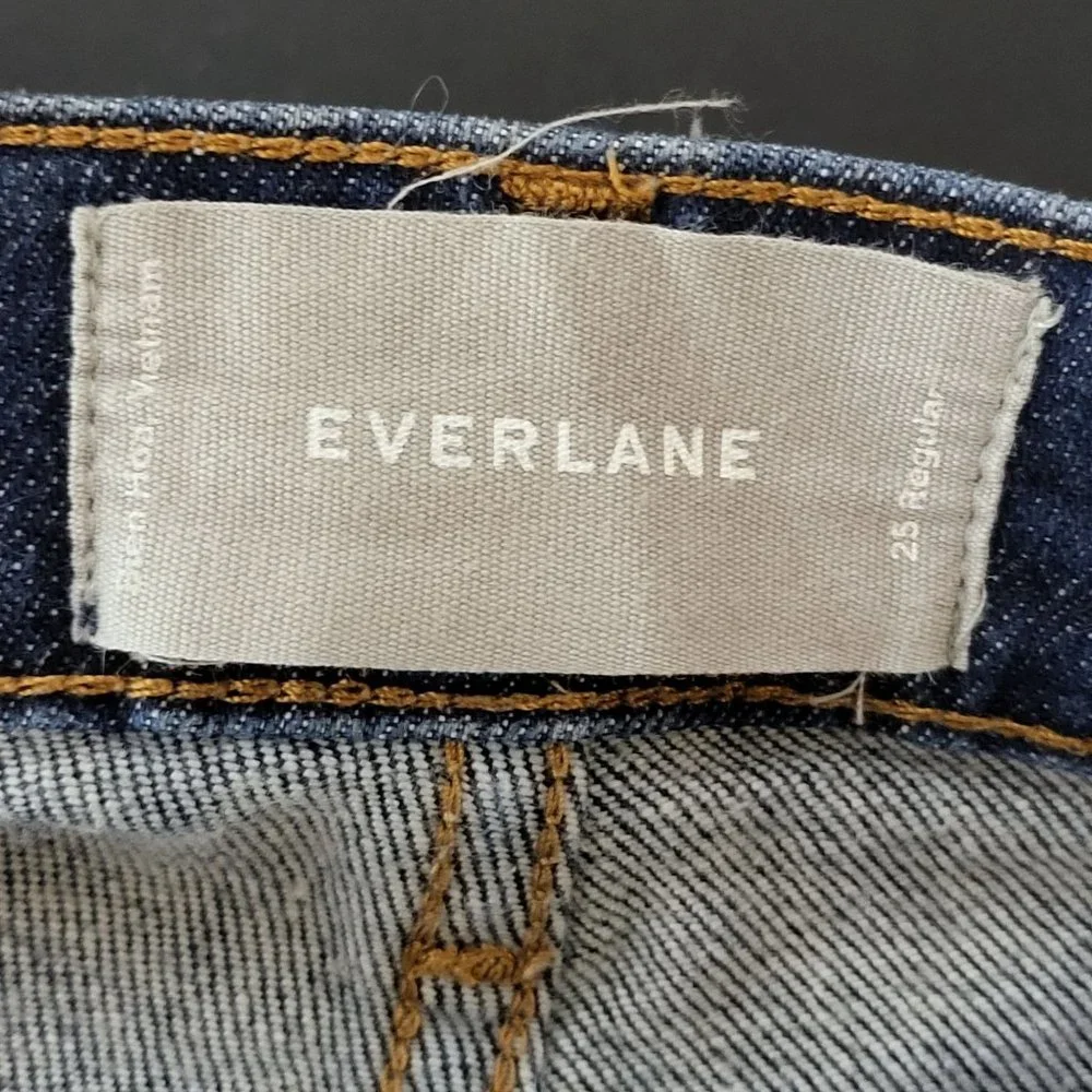 Everlane Womens Dark Wash Skinny‎ Denim Blue Jeans Size 25 Regular Casual Fall